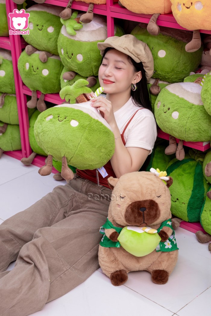 "Thưởng thức" trái dừa siêu hấp dẫn