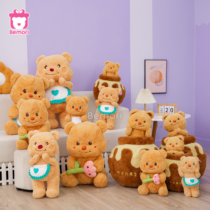 Gấu Bông Butter Bear làm đồ decor siêu xinh