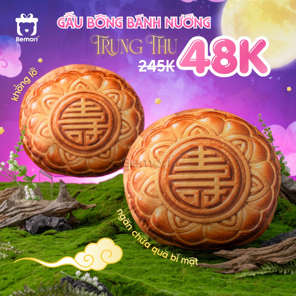 Gấu Bông Bánh Trung Thu Khổng Lồ đã được bán tại Bemori