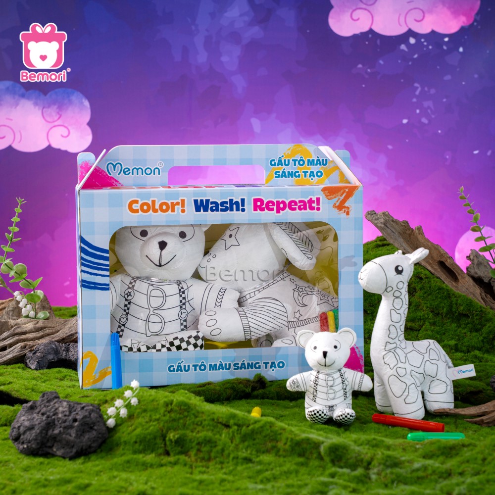 SET Gấu Bông Tô Màu Color Bear