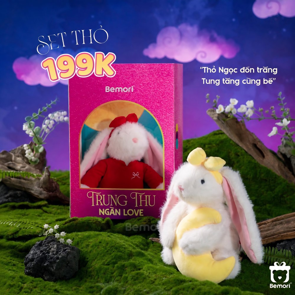 SET Thỏ Trung Thu chỉ 199K tại Bemori