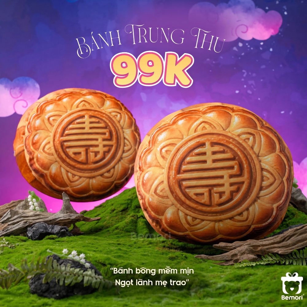 Gấu bông bánh Trung Thu khổng lồ chỉ 99K tại Bemori