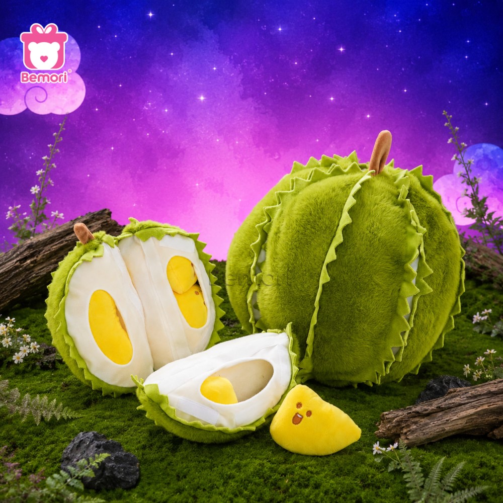 Gấu bông sầu riêng tách múi ngộ nghĩnh