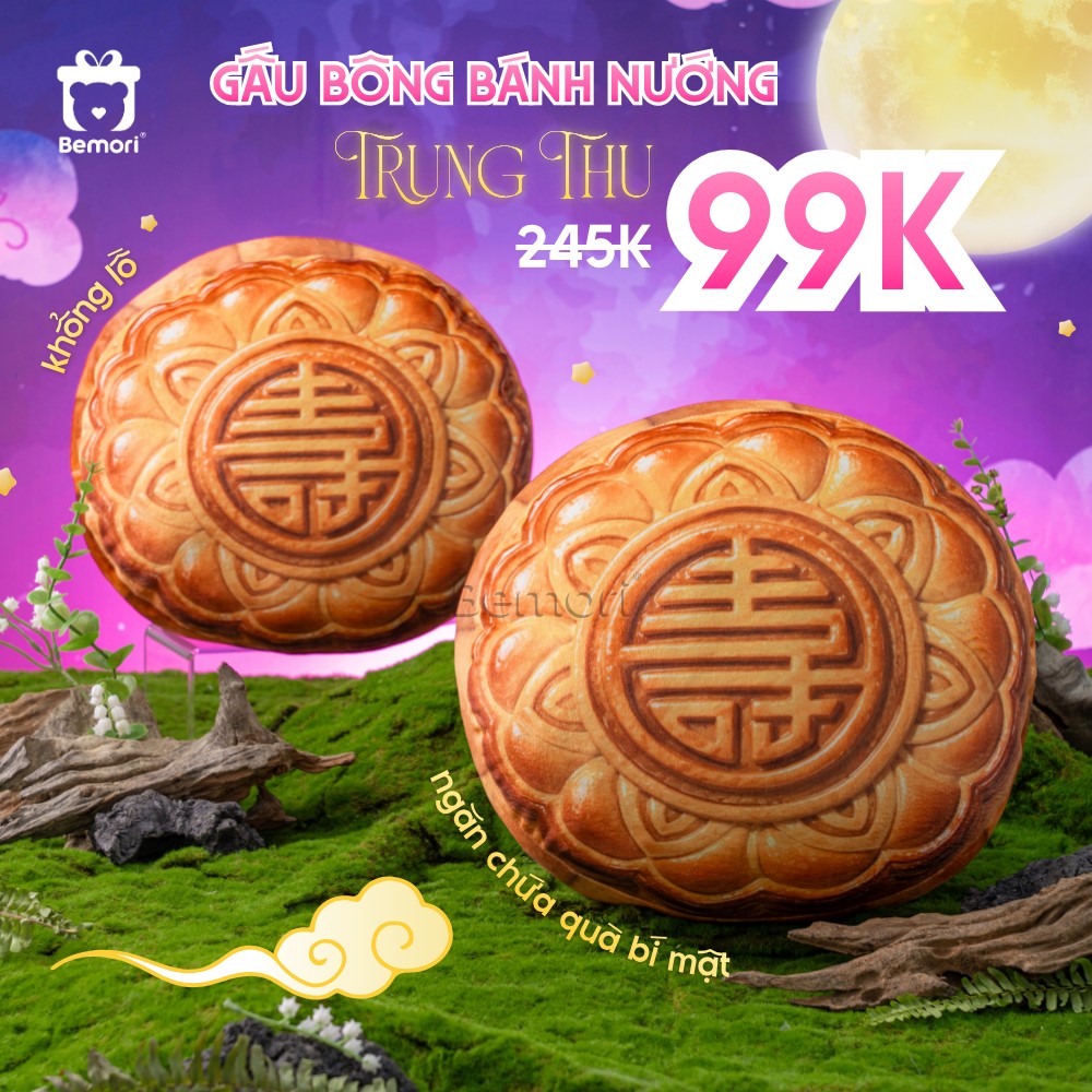 Gấu Bông Bánh Trung Thu Khổng Lồ đã được bán tại Bemori