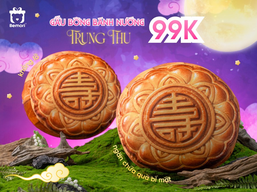 Gấu Bông Bánh Trung Thu 99K: Quà Tặng Ngọt Ngào Dành Cho Cặp Đôi