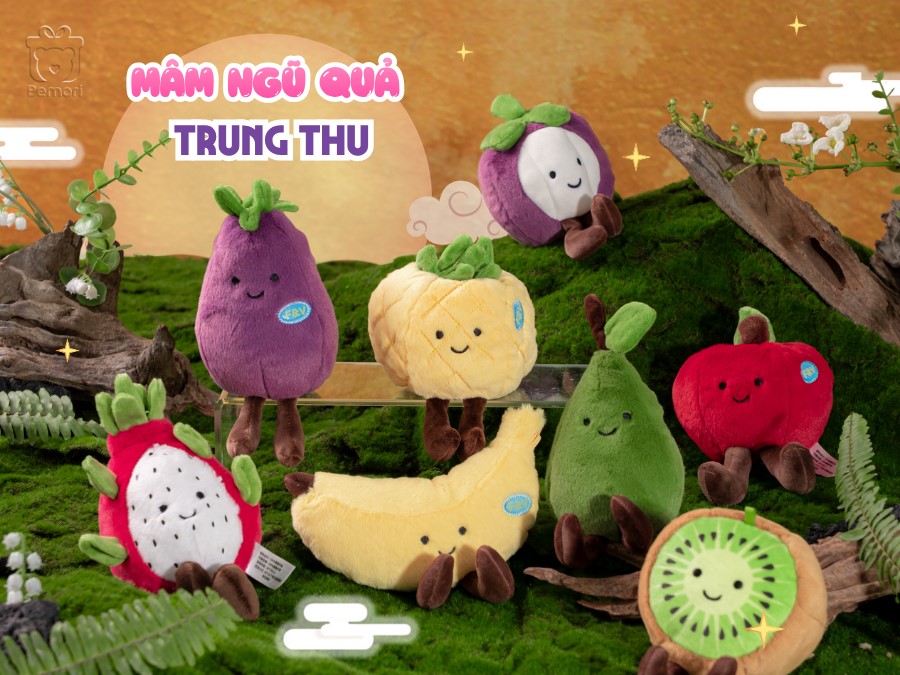 Bộ Sưu Tập Mâm Ngũ Quả: Gấu Bông Trái Cây Rộn Ràng Mùa Trung Thu