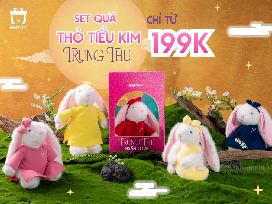 Set Thỏ Tiểu Kim: Quà Tặng Trung Thu Ngàn Love Chỉ Từ 199K