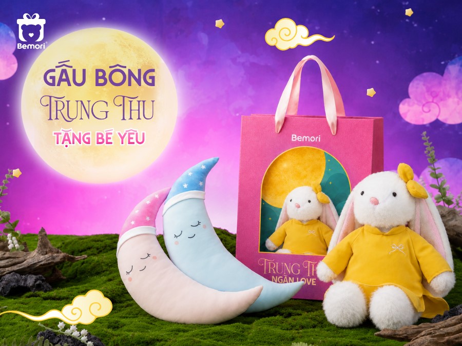 Gấu Bông Trung Thu Cho Bé – Quà Xinh Giá Chỉ 99K | Bemori