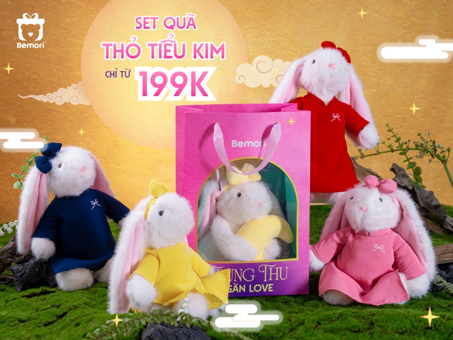 Set Thỏ Tiểu Kim: Quà Tặng Trung Thu Ngàn Love Chỉ Từ 199K