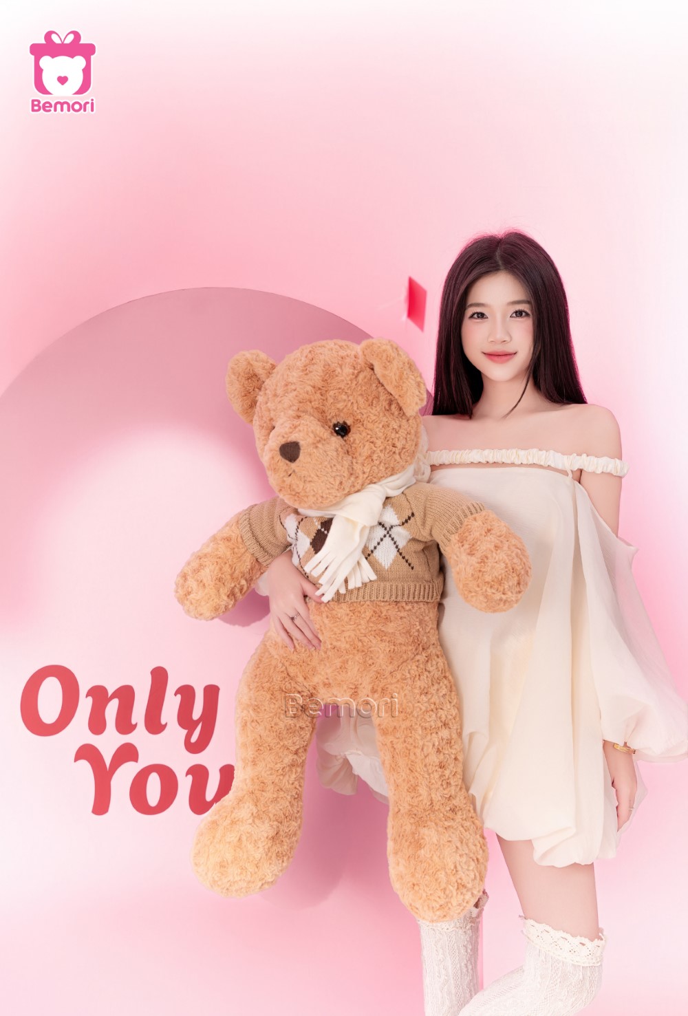 Gấu bông Teddy khổng lồ ấm áp bên nàng