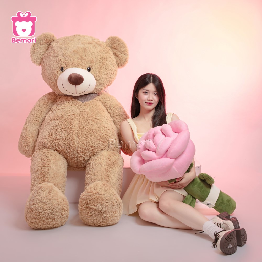 Bông hồng khổng lồ màu hồng dịu dàng và ngọt ngào