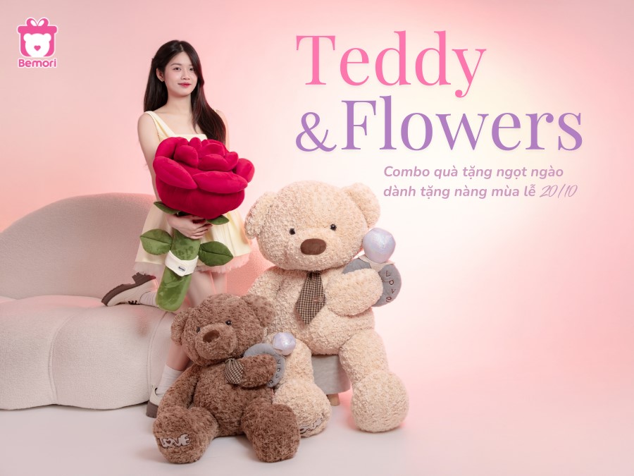 Bộ Sưu Tập Gấu Và Hoa “Laviem”: Khi Hoa Nở Cũng Là Vì Em