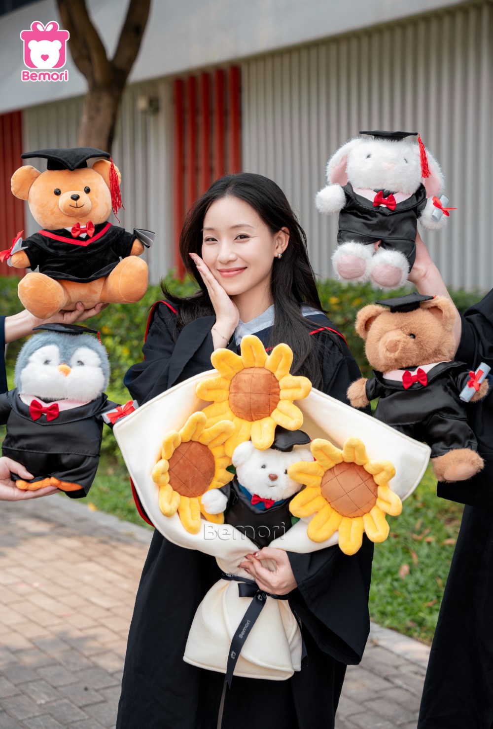 hoa gấu tốt nghiệp: quà tặng tốt nghiệp cho nữ