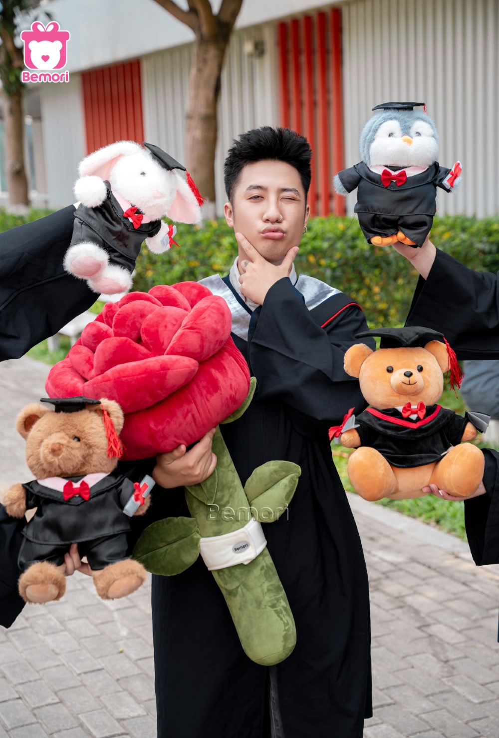 hoa gấu tốt nghiệp: quà tặng tốt nghiệp cho nam