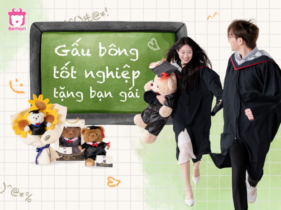 BST Gấu Bông Tốt Nghiệp Tặng Bạn Gái