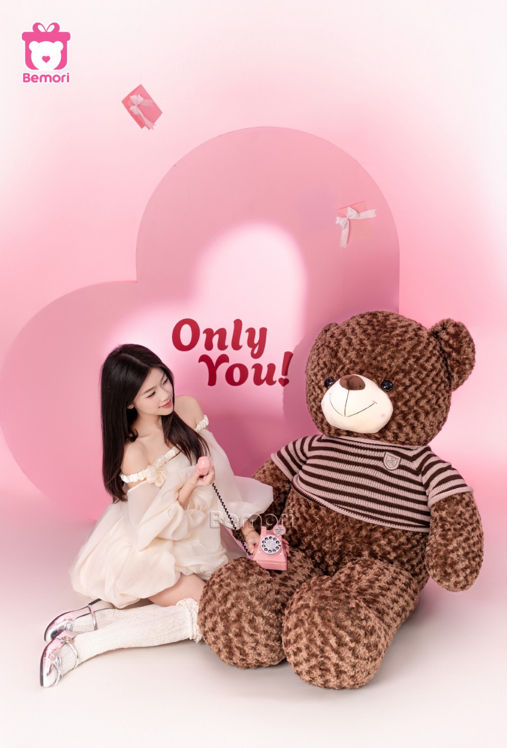 Tặng nàng một chút gấu bông Teddy khổng lồ màu nâu ấm áp