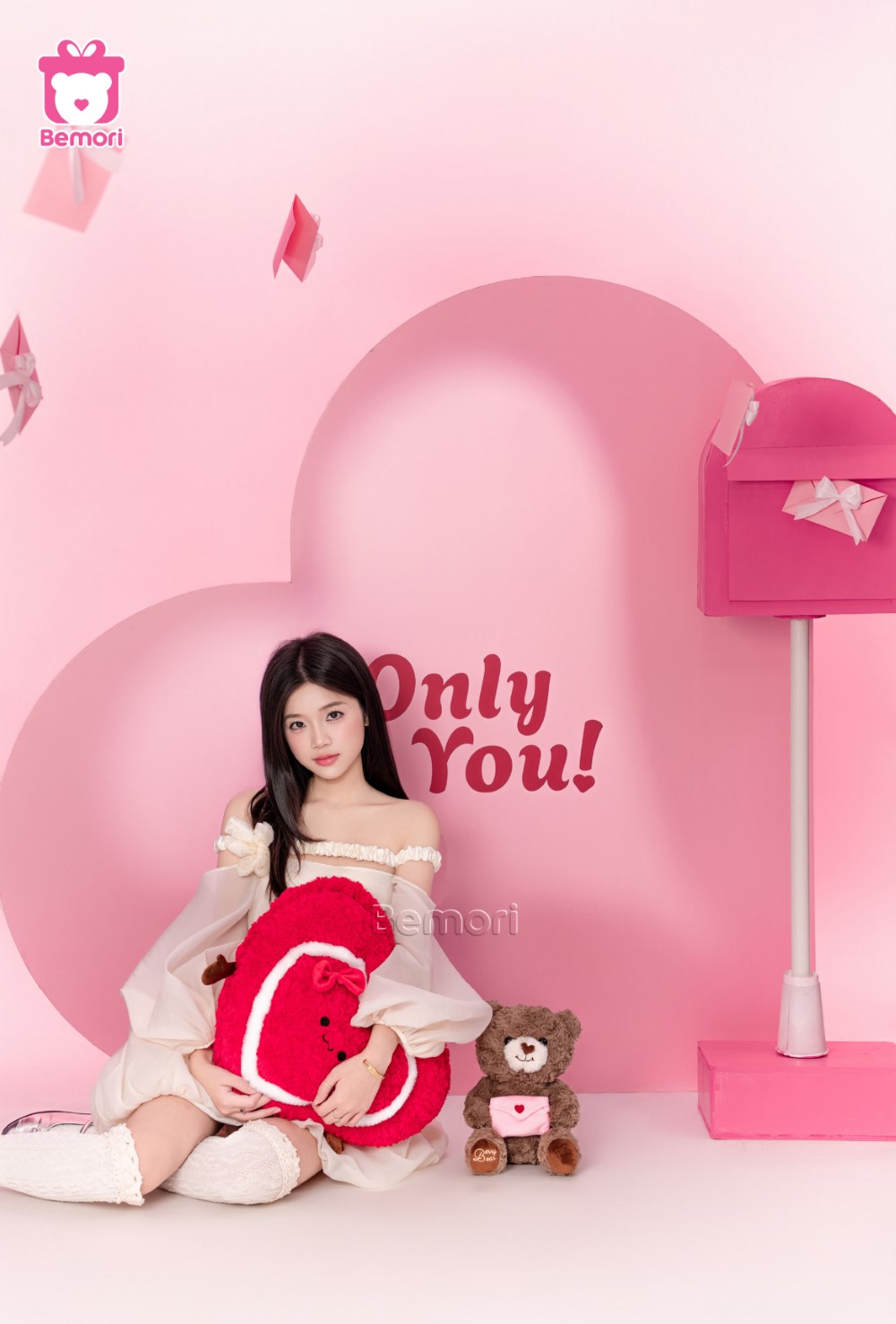 Gấu bông trái tim Love Letter Bear: quà tặng ngọt ngào dịp Valentine