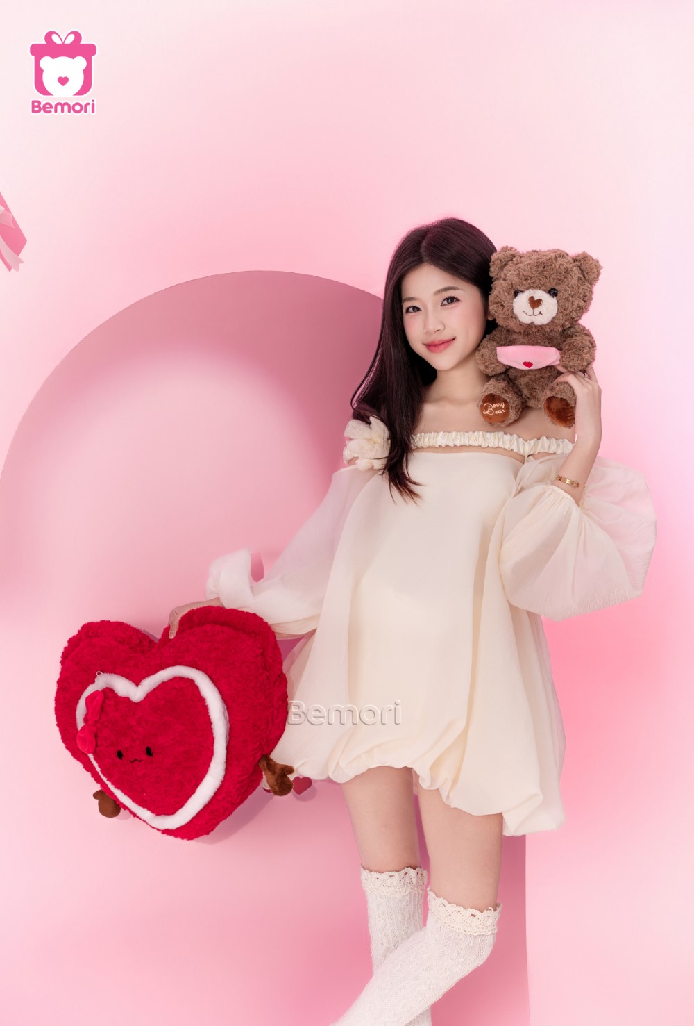 Gấu bông trái tim Love Letter Bear thay bạn nói những lời yêu chưa ngỏ