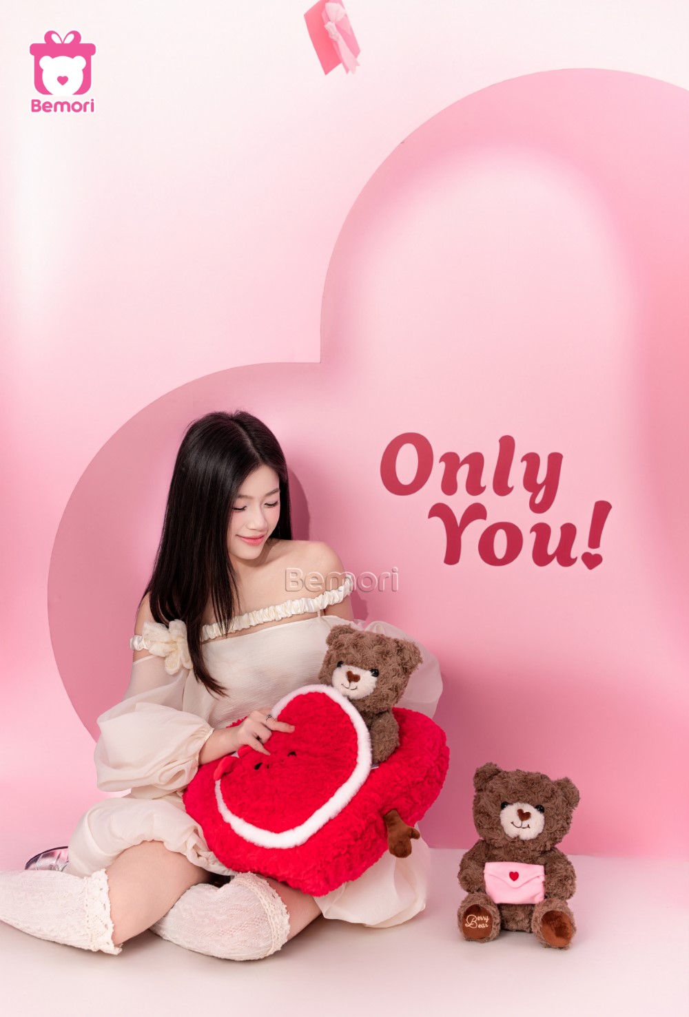 Gấu bông trái tim Love Letter Bear tạo bất ngờ cho bạn gái