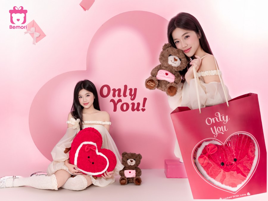 Gấu Bông Trái Tim Love Letter Bear