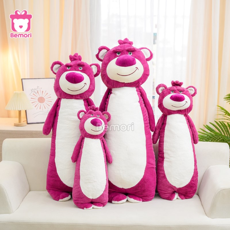 Gối Ôm Gấu Lotso Dâu hồng ngọt ngào, bé nào cũng thích