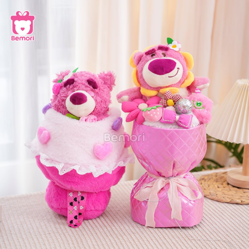 Bó Hoa Da PU Lotso Và Bó Hoa Váy Lotso Mãi Không Tàn Như Tình Đôi Ta