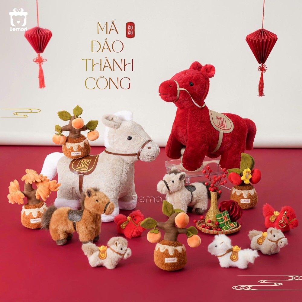 BST Ngựa Bông Đón Tết Bính Ngọ: Linh Vật Mang May Mắn Cho Năm Mới