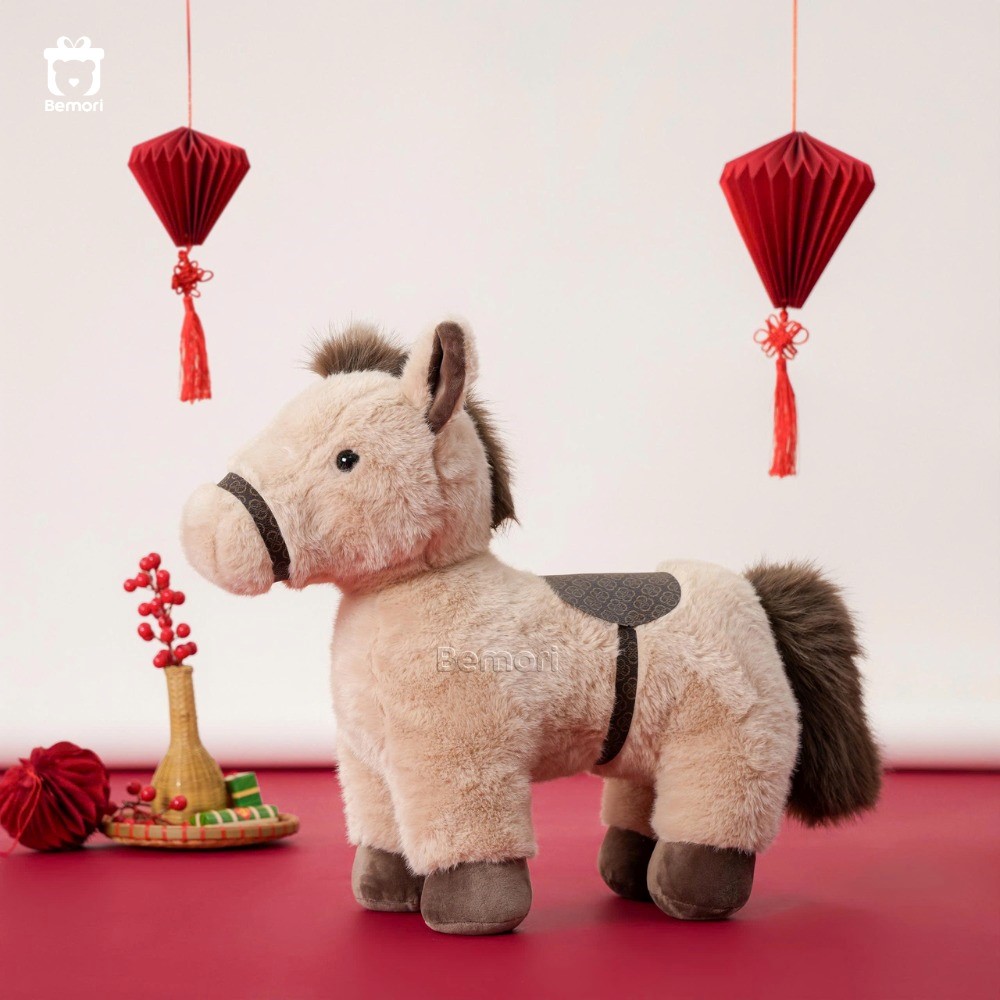 Ngựa bông tại Bemori mang lại không khí Tết