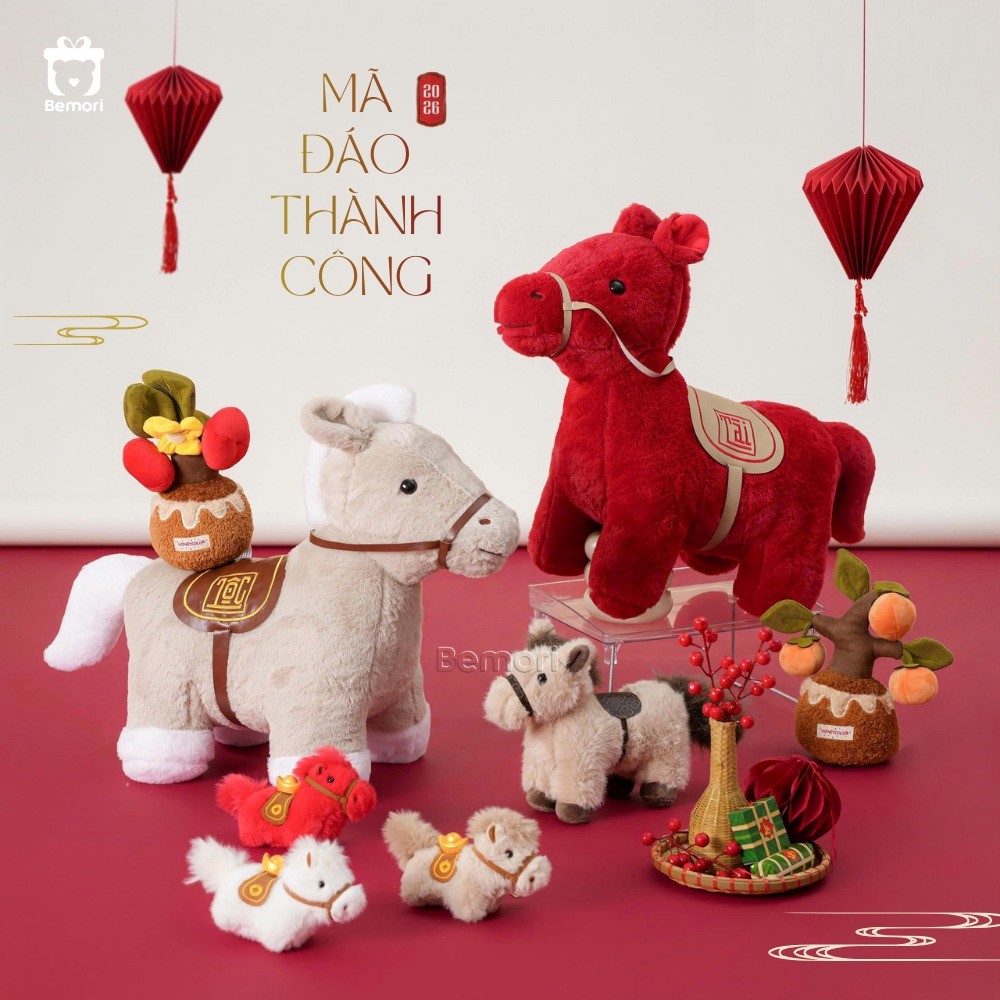 Ngựa bông luôn gắn với hình ảnh năng động, tự do