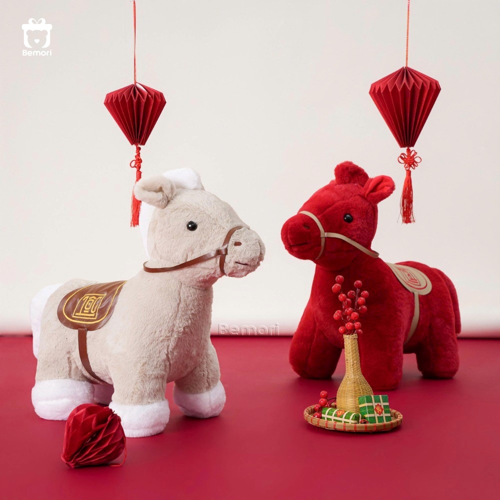 Gấu bông ngựa gửi gắm mong ước cho cả năm phía trước