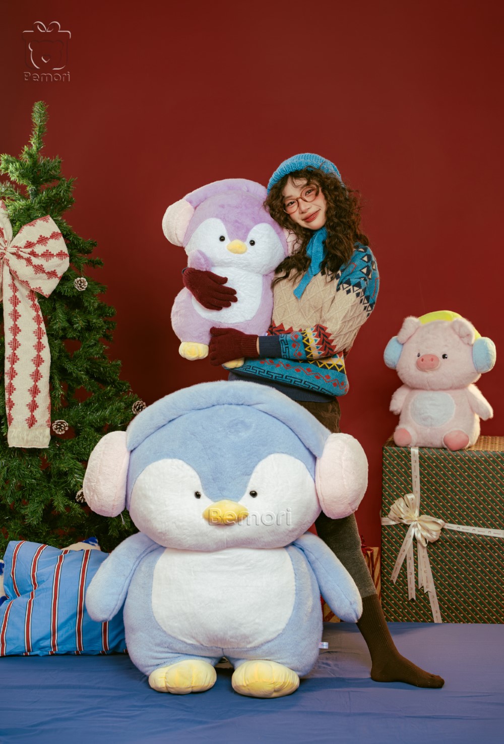 Gấu bông tai nghe đáng yêu cho góc chill mùa đông