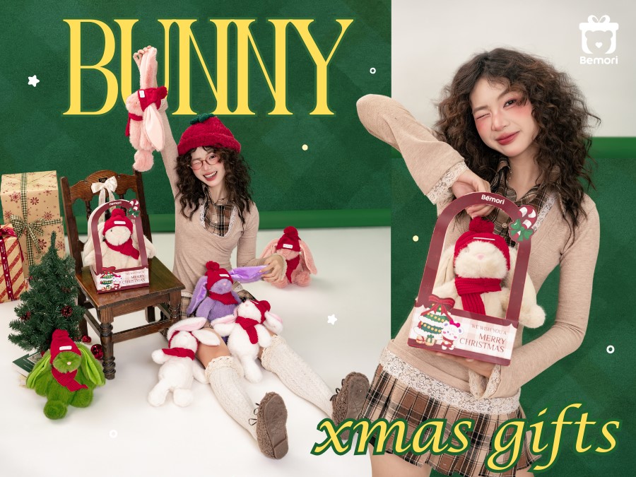 Ra Mắt Set Quà Thỏ Bông Giáng Sinh: Món Quà Ấm Áp Cho Mùa Lễ Noel 2025