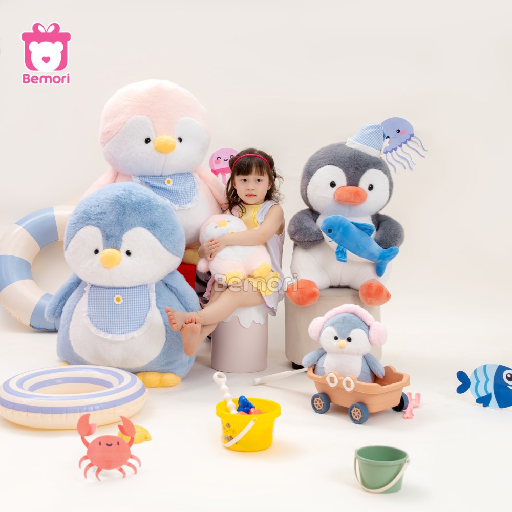 mang mùa hè đến gần bé yêu với cánh cụt bông