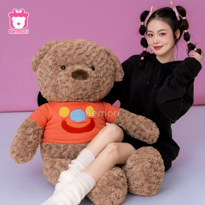 Gấu Bông Teddy Áo Mặt Cười mang lại niềm vui, xua tan mệt mỏi