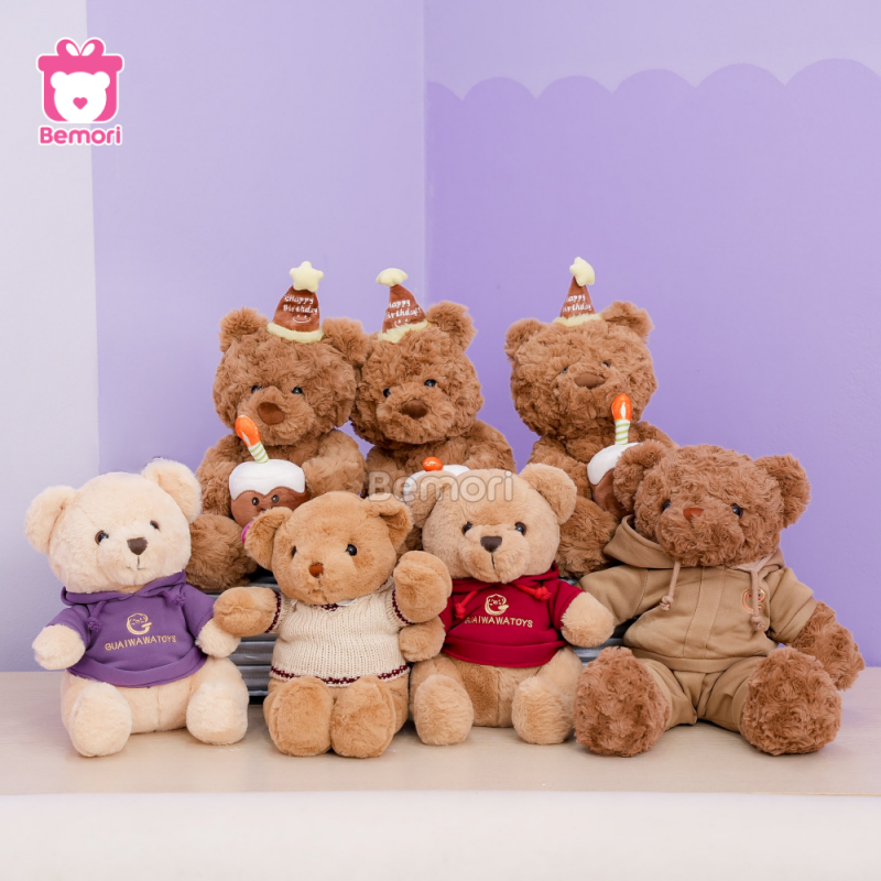 Gấu Bông Teddy Nhỏ nhiều mẫu dễ thương cho bé dịp 1/6