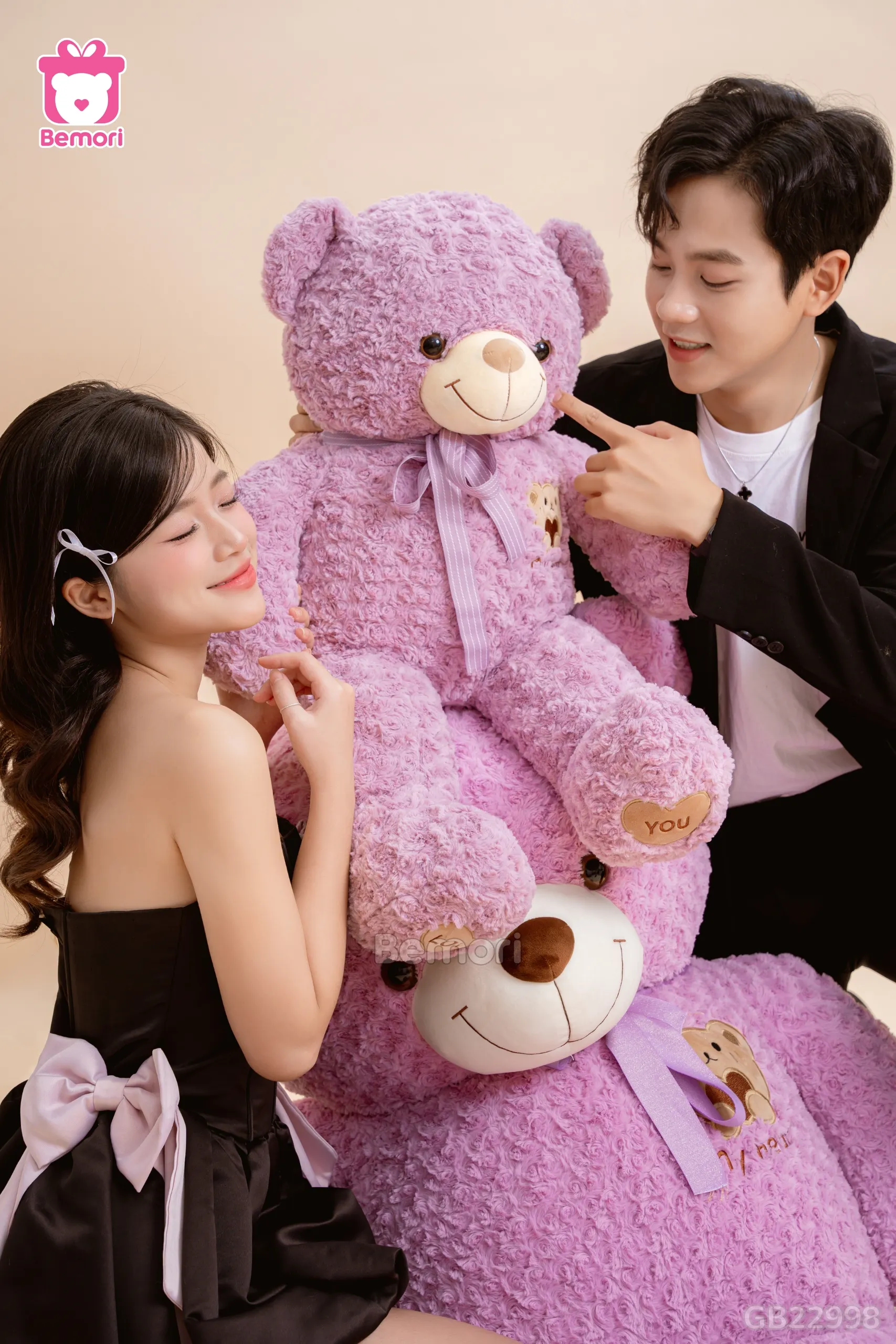 Gấu Bông Teddy Mặt Gấu Ôm Tim