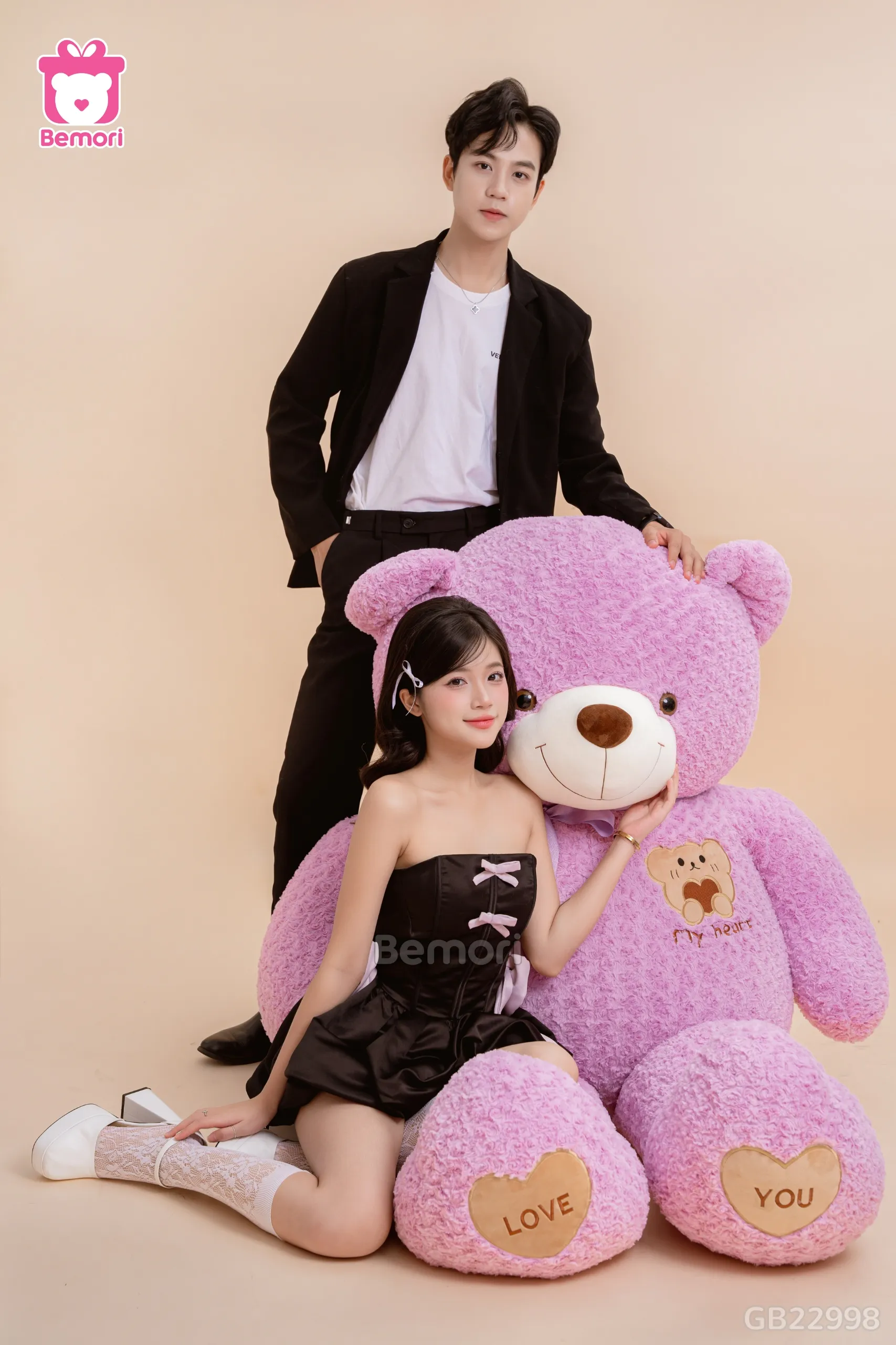 Gấu Bông Teddy Mặt Gấu Ôm Tim (Big Size)