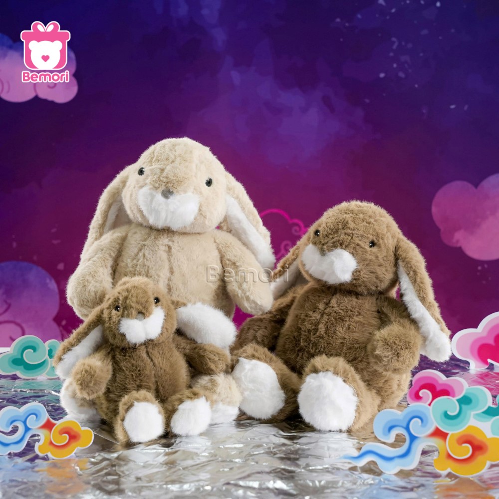 Thỏ bông miệng trắng sốt sắng mua đồ