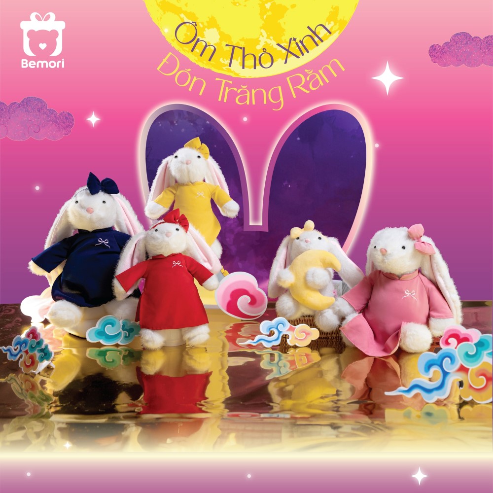 Bộ sưu tập "Ôm thỏ xinh - Đón trăng rằm" của Bemori