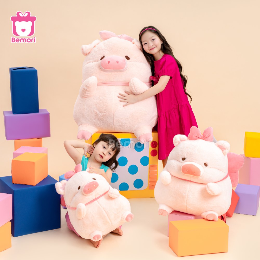 Heo Lulu Bông Đeo Nơ
