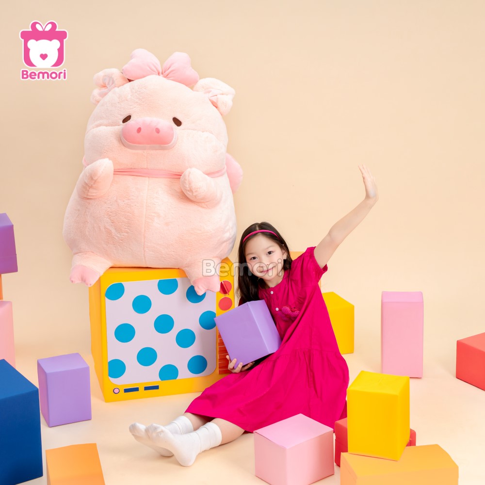 Heo Lulu Bông Đeo Nơ