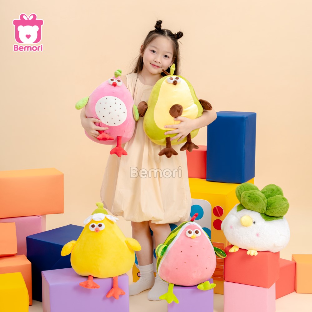 Mang cả vườn trái cây về nhà với gấu bông