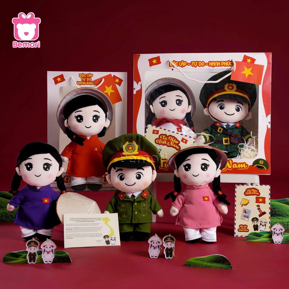 Bộ sưu tập gấu bông Tự hào Việt Nam của Bemori