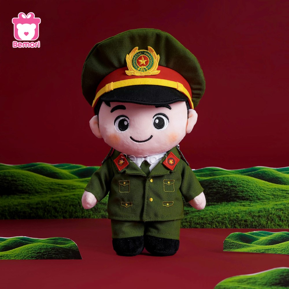 Set Gấu Bông Chú Công An