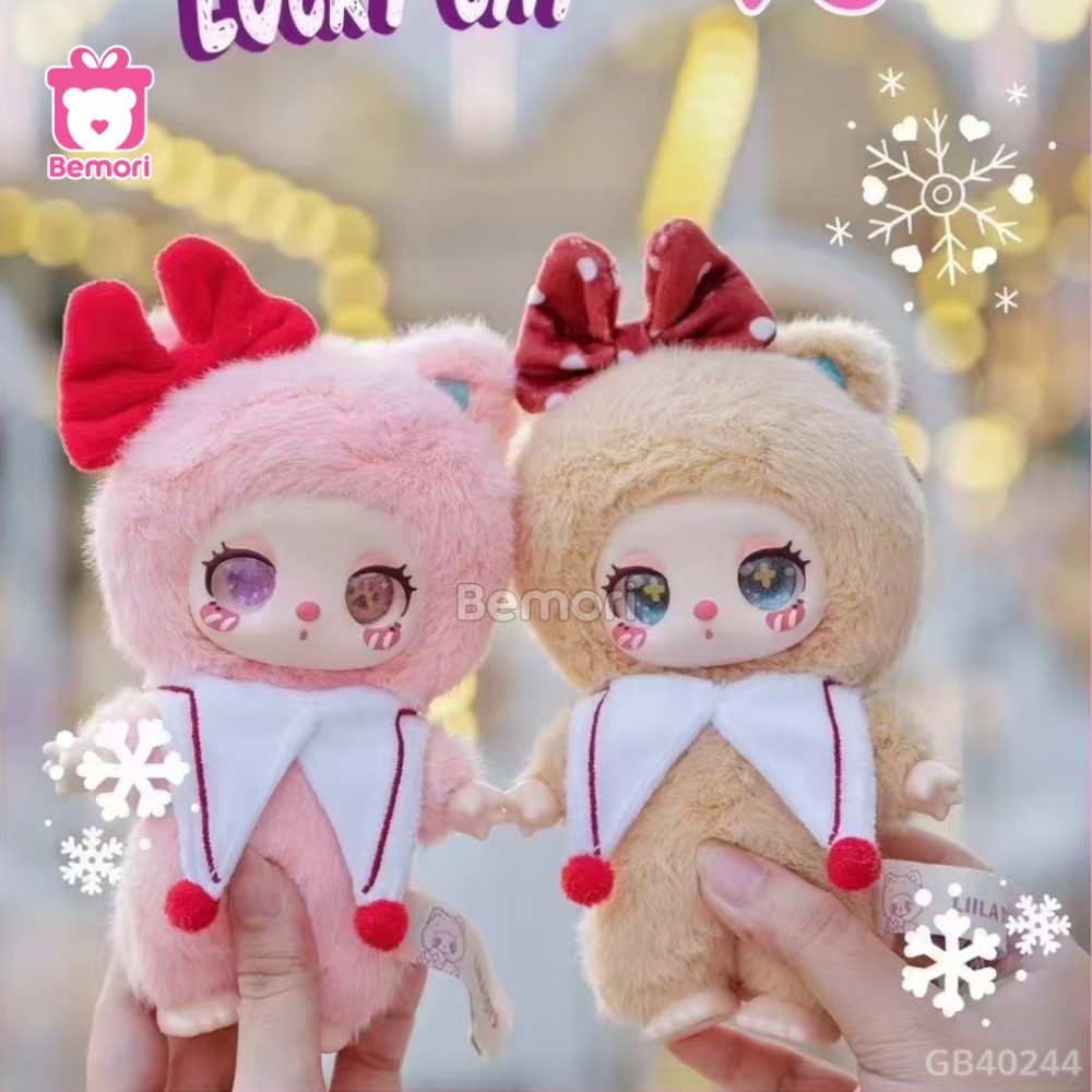Blindbox Baby Three Liila Lucky Cat V3