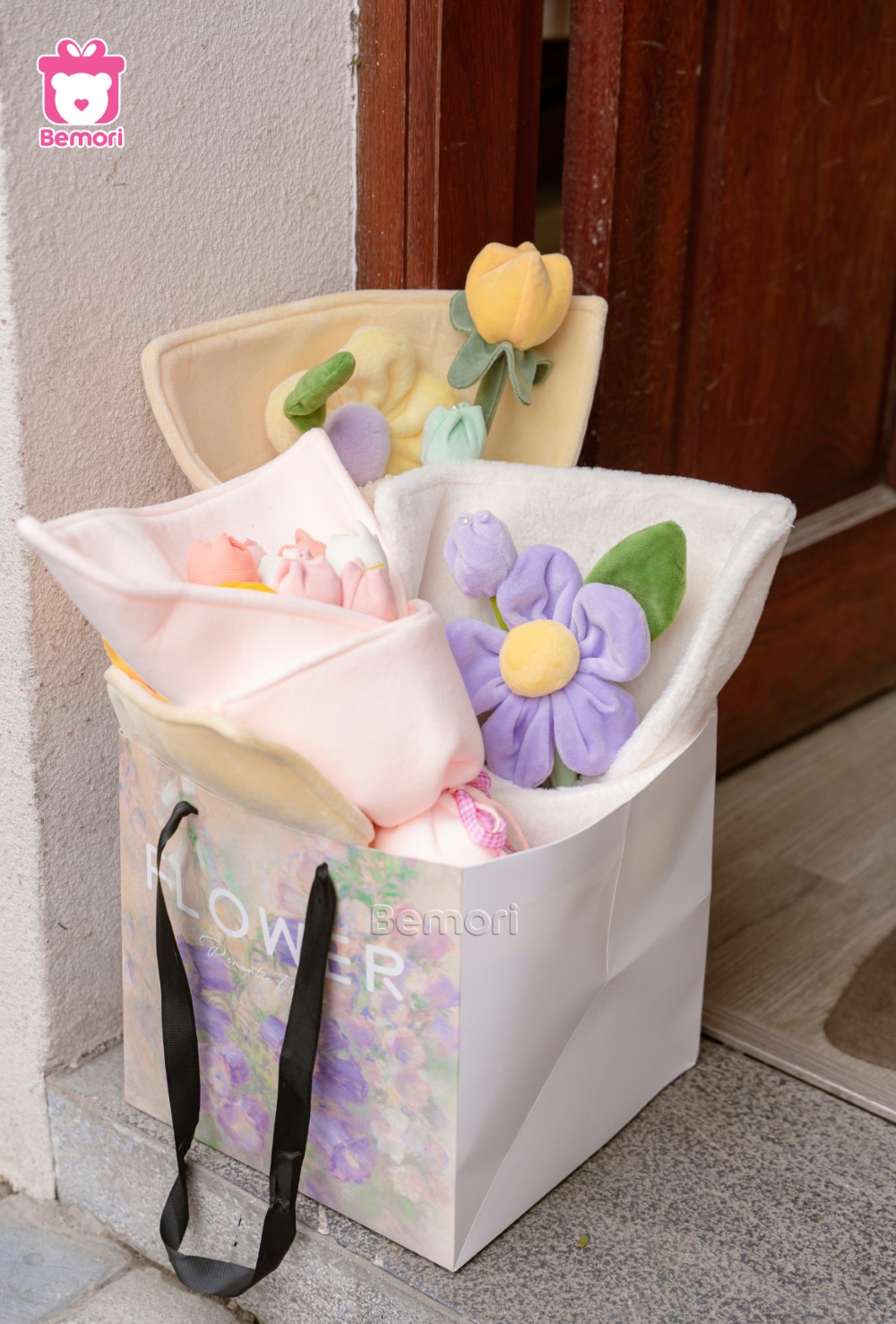 Hoa bông dịu dàng sắc tím, ngọt ngào sắc hồng