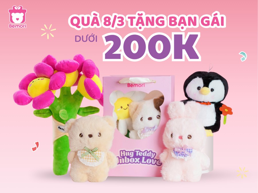 Quà 8 3 Dưới 200k Dễ Thương, Tinh Tế, Đúng Gu Bạn Gái