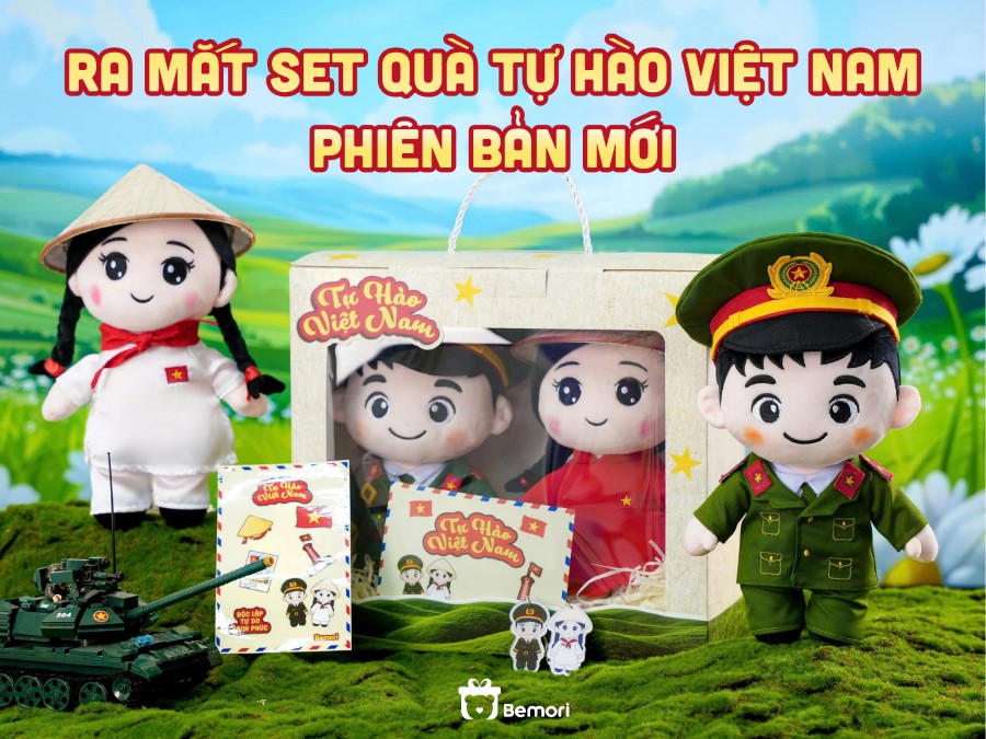 Bemori Ra Mắt Set Quà Gấu Bông Tự Hào Việt Nam Phiên Bản Mới