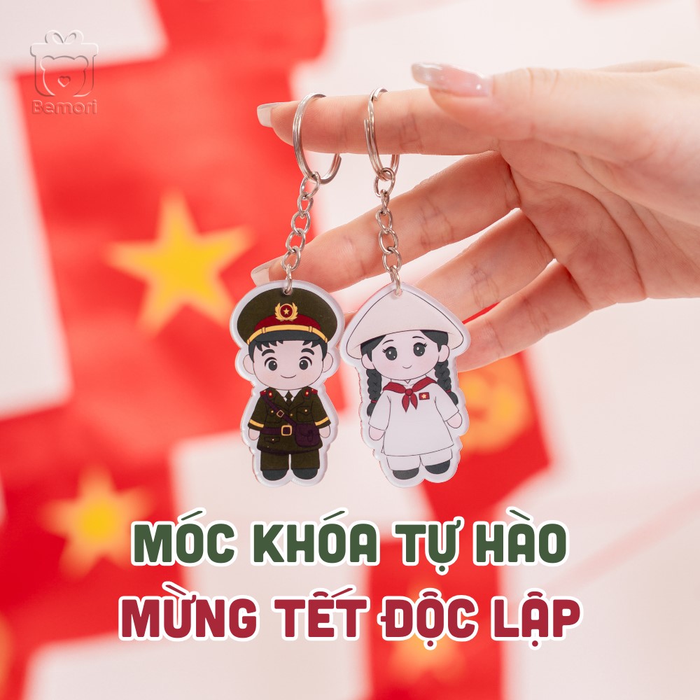 Móc khóa tự hào, mừng Tết độc lập 2/9