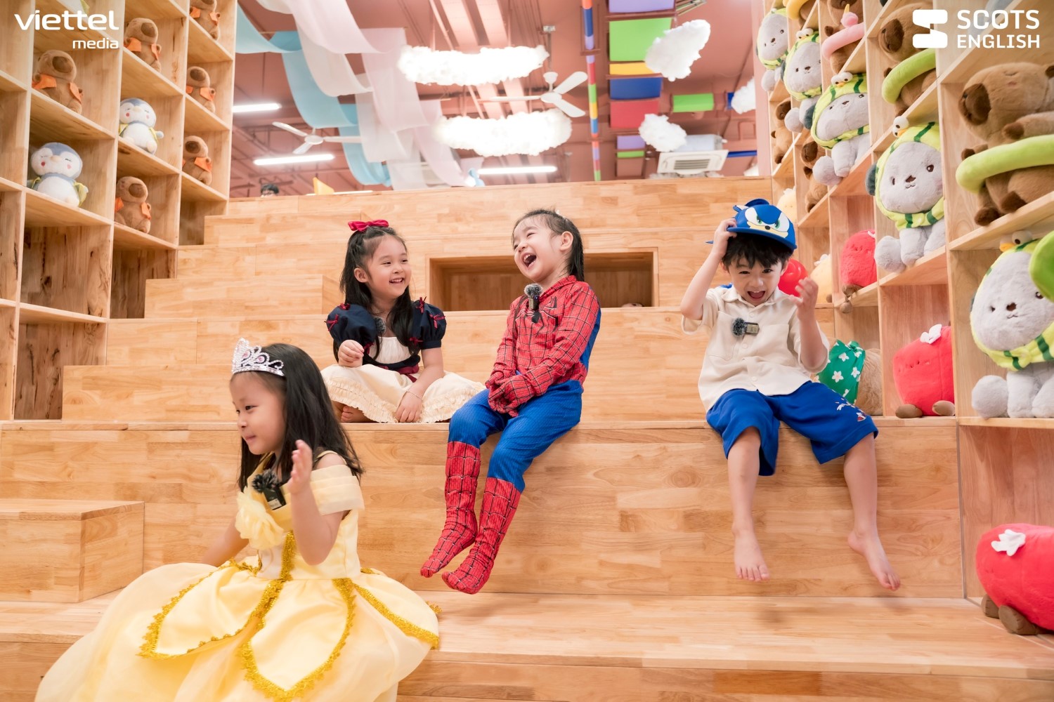 Gấu bông Bemori góp phần tạo không khí vui vẻ trong lớp học